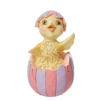 Jim Shore 3.5 Inch Easter Chick In Egg Mini Heartwood Creek Figurines