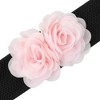 INSPIRE CHIC Women's Elastic Wide Double-Flower Stretch Corset Waist Belt 1 Pc - 2 of 4