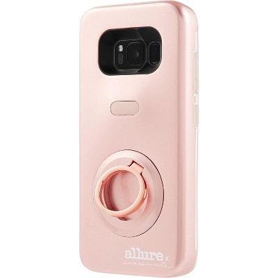 Case-Mate Allure Selfie Case for Galaxy S8 Plus w/ Rotating Ring - Rose Gold