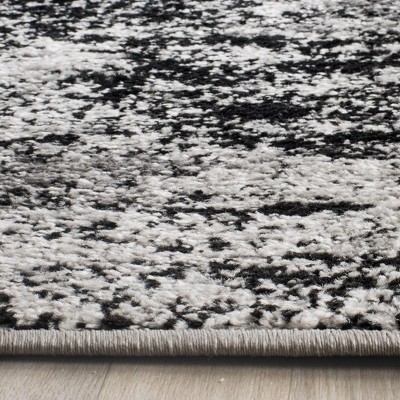 Handmade Silver/Multi Abstract Round Tufted Rug, 2'6" x 4'