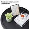 Karl Home |Patio Black Steel Side Table - 2 of 4