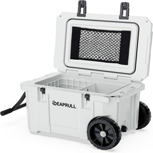 Hooure 26 in. Cooler with Wheels, Ice Chests Portable Camping Cooler Holds Ice up to 6 Days, Leak-Proof Outdoor Insulated Cooler with Handle - 1 of 4