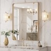 Vynxaria 40x36 Inch Brushed Nickel Aluminum Frame Bathroom Mirror - 4 of 4