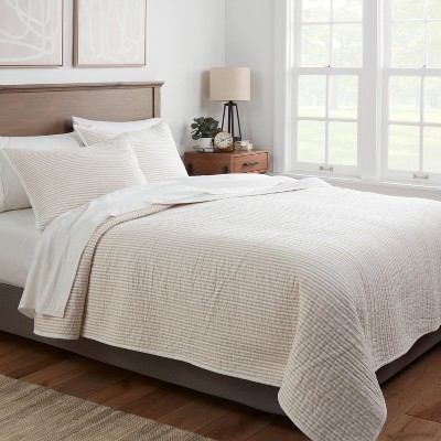 Reversible Cotton Stripe Quilt – Threshold