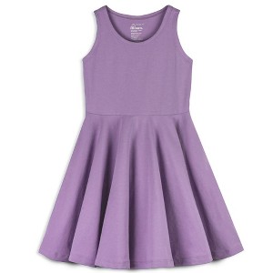 Mightly Girls Fair Trade Organic Cotton Solid Sleeveless Twirl Dress - 1 of 2