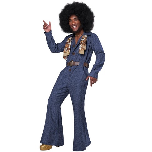 California Costumes 70's Denim Jumpsuit Men's Costume, Large : Target