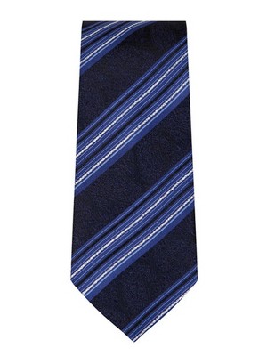 Thedappertie Men's Blue Striped Necktie With Hanky : Target