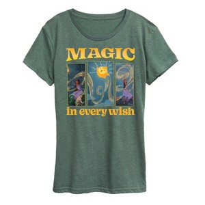 Women's - Disney - Magic In Every Wish Short Sleeve Graphic T-Shirt - 1 of 4