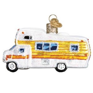 Old World Christmas 2.0 Inch Classic Motorhome Christmas Tree Ornament , Vacation Travel Class C (1PC) - 1 of 3