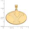 Black Bow Jewelry 14k Yellow Gold Brigham Young Cougars NCAA Large Pendant - 2 of 3
