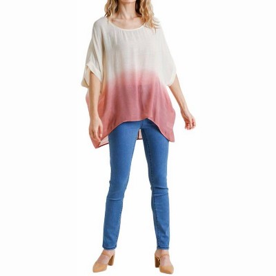 Women's Ombre Dolman Sleeve Top - umgee