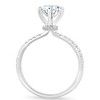 Pompeii3 1.90Ct Side Halo Round Diamond Engagement Lab Created in White or Yellow Gold - 3 of 4