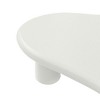 Modern Black Cloud Coffee Table, 47 inch Low Coffee Table with Thicken Round Edge and 4 Legs,Irregular Coffee Table Asymmetrical Unique Center Table - 4 of 4