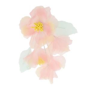 Unique Bargains Flowers Pattern Hair Clip 2.76"x4.92" Light Pink 1 Pc - 1 of 4