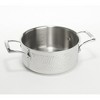Blue Jean Chef 6-Pc Tri-Ply Hammered Stainless Steel Cookware Set Open Box Silver - 4 of 4
