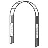Outsunny 7.3ft Steel Garden Arch Trellis, Garden Arbor Trellis for Climbing Plants Roses Vines, Flower Arch Wedding Arch Stand for Lawn, Black - 4 of 4