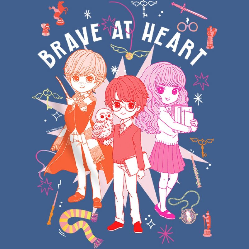 Boy's Harry Potter Brave at Heart Anime Friends Pull Over Hoodie, 2 of 5
