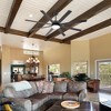Airsurfer Ceiling Fan with LED Light and Remote Control Black Ceiling Fan with  Plywood Blades 6 Speed Reversible Quiet DC Motor for Livingroom - 2 of 4
