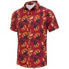 Coolmee Mens Halloween Christmas Shirts Funky Button Down Shirts Party Aloha Shirt Holiday Hawaiian Tops - 2 of 4