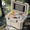 Hooure 60 Quart Cooler with Wheels, Ice Chests Portable Camping Cooler Holds Ice up to 6 Days, Leak-Proof Outdoor Insulated Cooler with Handle - 3 of 4
