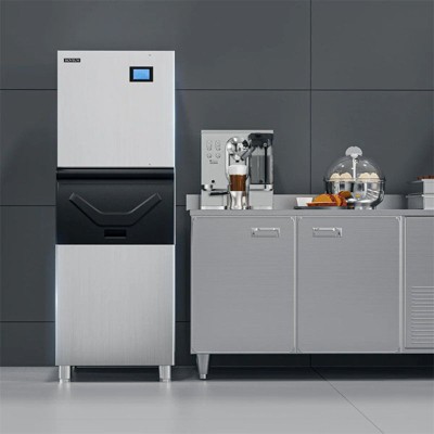 22 in. 400 Lb. 600W 115V Air Cooled Ice Machine Maker With 300 Lb. Bin