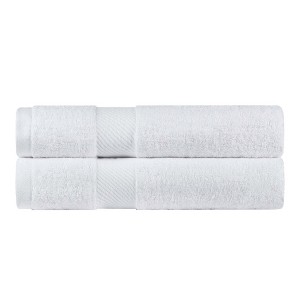 Luxury Cotton Solid Medium Weight Bath Towel Set by Blue Nile Mills - 1 of 4