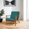 FONTOI Accent Chairs, Recliner Chair with Angled Back, Lounge Chair with Fixed Arms for Hmoe Office, Green, 29.9"*31.9"*33.5" - 4 of 4