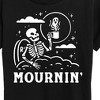 Women's - Instant Message - Mournin Skeleton And Coffee Short Sleeve Graphic T-Shirt - 2 of 4