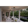 Urban Ambiance Luxury Farmhouse Outdoor Ceiling Light 8''H x 7.375''W,  Midnight Black Finish,  Newark Collection, UHP1352 - 2 of 4