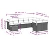 vidaXL Garden Sofa Set Grey PE rattan Modular, suitable for larger spaces - 3 of 4