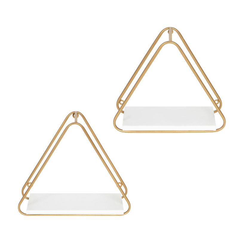 2pc Tilde Triangle Accent Shelf Set - Kate & Laurel All Things Decor, 3 of 7