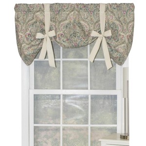 RLF Home Lady Queen Tailored 100% Cotton with Fully Lined 3" Rod Pocket Valnance for Windows 50" x 20" Multi - 1 of 4