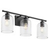 Quorum Lighting Tribute 3 - Light Vanity in  Matte Black - 3 of 4