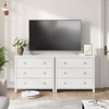 Freestanding Dresser Storage, Vertical Cabinet with Storage Drawer Dresser, Wooden Closet Dressers Chest for Bedroom, Nursery, Living Room - 4 of 4