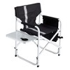 Oversized Camping Chair With Storage Pocket, Side Table, Lightweight Aluminum Folding Chair, Collapsible Chair - 3 of 4