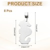 Unique Bargains Stainless Steel Sea Pony Shape Tablecloth Weight Clips Silver 3.35" x 1.77" - 2 of 4