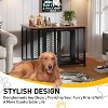 48 Inch Large Dog Crate Furniture, Flip Top Dog Crate Furniture Indoor with 2 Doors and Latches Kennel Heavy Duty Metal Cage End Table - 2 of 4