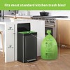 Simply Bio 13 Gallon Compostable Trash Bags Flat-Top, Thick 0.87 Mil, 49.21 Liter, 50 Bags, Tall Kitchen Food Scrap Waste Bag - 2 of 4