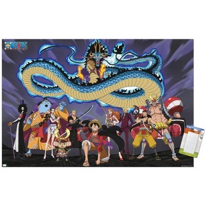 Trends International One Piece: Wano Country - Crew Dragon Unframed Wall Poster Print White Mounts Bundle 22.375" x 34" - 1 of 4