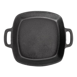 Dyna-Glo DG10CIS 10"x10" Cast Iron Skillet, Black: Durable, Even Heating, Grill-Compatible Cookware - 1 of 3