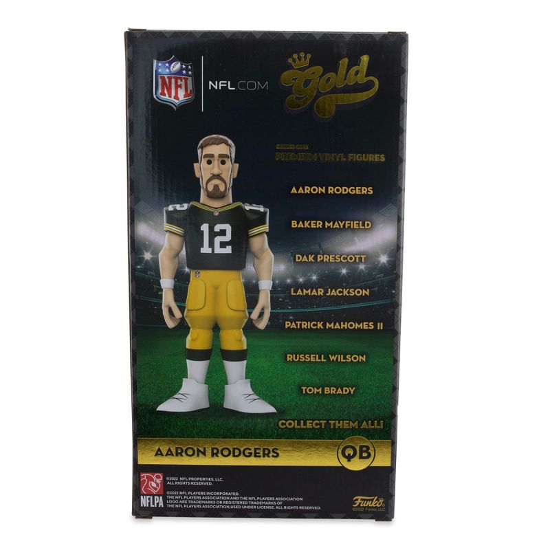 Funko Green Bay Packers NFL Funko Gold 12 Inch Vinyl Figure | Aaron Rodgers CHASE, 4 of 7