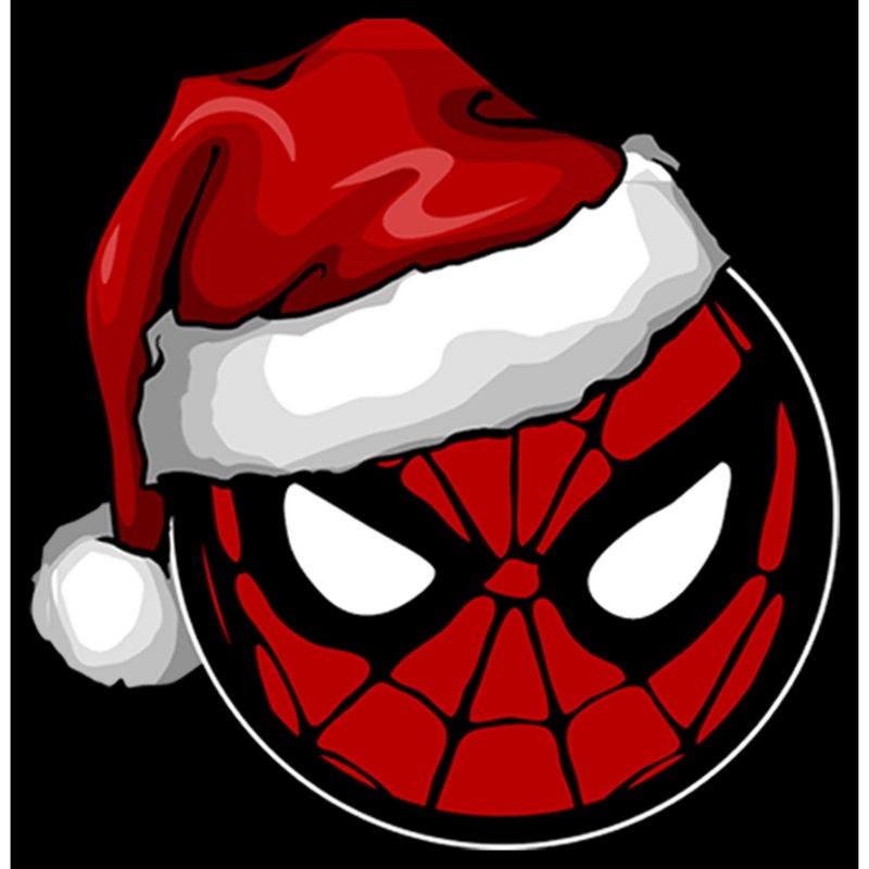 Boy's Marvel Christmas Spider-Man Santa Hat T-Shirt, 2 of 6