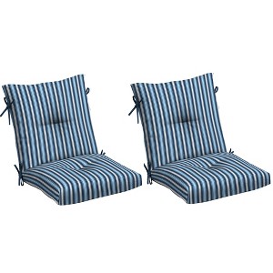 ARDEN Plush Modern Tufted Polyfill Dining Chair Cushion 2-Pack, 21 x 40, Arden x Alexandra Kay Collection, Water repellent, Fade Resistant - 1 of 4