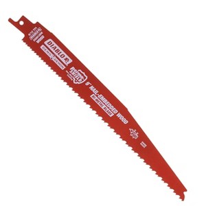 Diablo DS0912BW 9" 4/6TPI Bi-Metal Reciprocating Saw Blade for Nail-Embedded Wood - 1 of 3