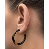 SHINE by Sterling Forever 1.25" Resin Hoop Earrings - 2 of 3