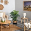 Nearly Natural 40-in Areca Palm Tree in Boho Chic Handmade Cotton & Jute Black Woven Planter UV Resistant - 3 of 3