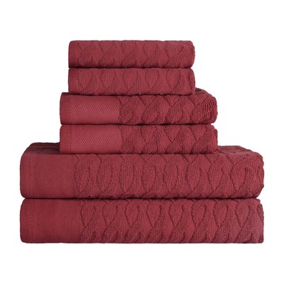 Premium Cotton Herringbone Medium Weight Bathroom Towel Set by Blue Nile Mills