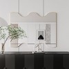 NicBex 30"x35" Bathroom Mirror,Rectangular Vanity Mirror with 2 Wavy Sides,Metal Framed,Wall Mirror for Bathroom,Living Room,Bedroom - 2 of 4