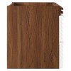 Modway Render 30Inch Wall-Mount Bathroom Vanity – Mid-Century Modern Floating Sink Cabinet with Storage Shelves - 2 of 4