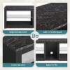 Bestier 63 Inch LED TV Stand with Glass Shelves - 2 of 4